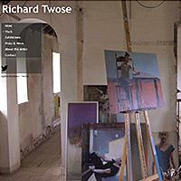 Richard Twose website designed by Fat Graphics
